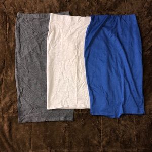 BUNDLE OF THREE MIDI SKIRTS